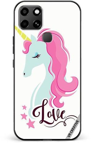 Protective Case Cover For Infinix Smart 6 Love Unicorn Design Multicolour