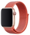 Nylon Sport Band for Apple Watch 45mm 44mm 42mm Soft Replacement Strap for iWatch Nectarine