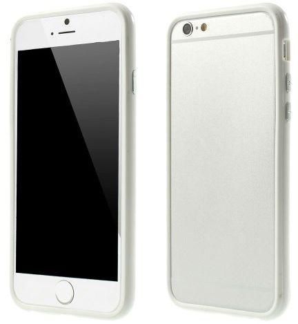 PC   TPU Protective Bumper Shell for iPhone 6 4.7 inch - White