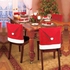 Eissely 8PCS Santa Hat Chair Covers Christmas Decor Dinner Chair Xmas Cap Sets
