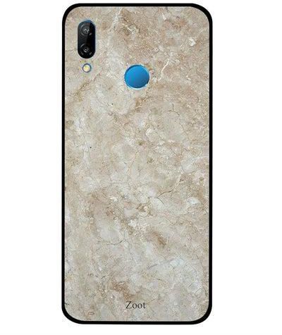 Protective Case Cover For Huawei Nova 3E Off White Marble Pattern
