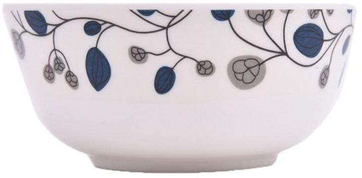 Ceramic Bowl White/Blue 9.5 centimeter