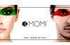3MOMI Women And Mens Sunglasses Matte Transparent White Frame with Orange Mirror For Unisex
