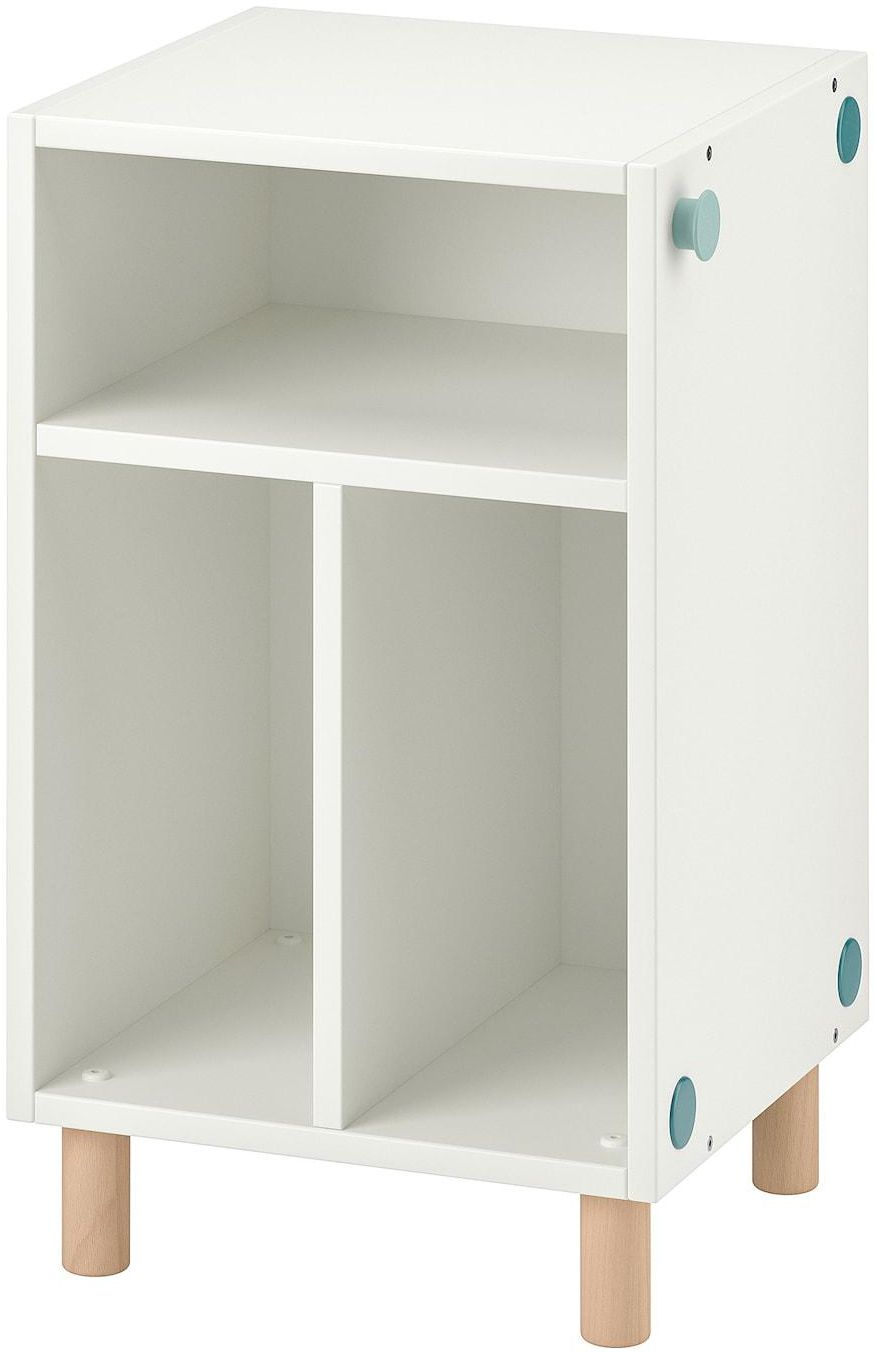 SMUSSLA Bedside table/shelf unit - white