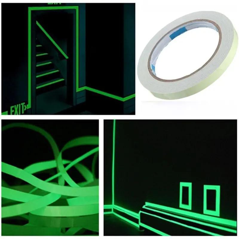 Luminous Fluorescent Night Self-adhesive Glow In The Dark Switch Sticker Tape Safety Warning Tapes
