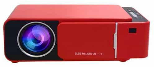 Yuebaobei LED Projector, 1280x720 Resolution, Red - T6