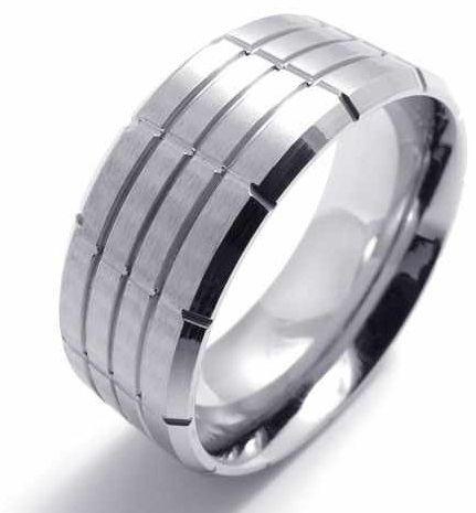 Stainless Steel Engagement Ring For Men - 11 US