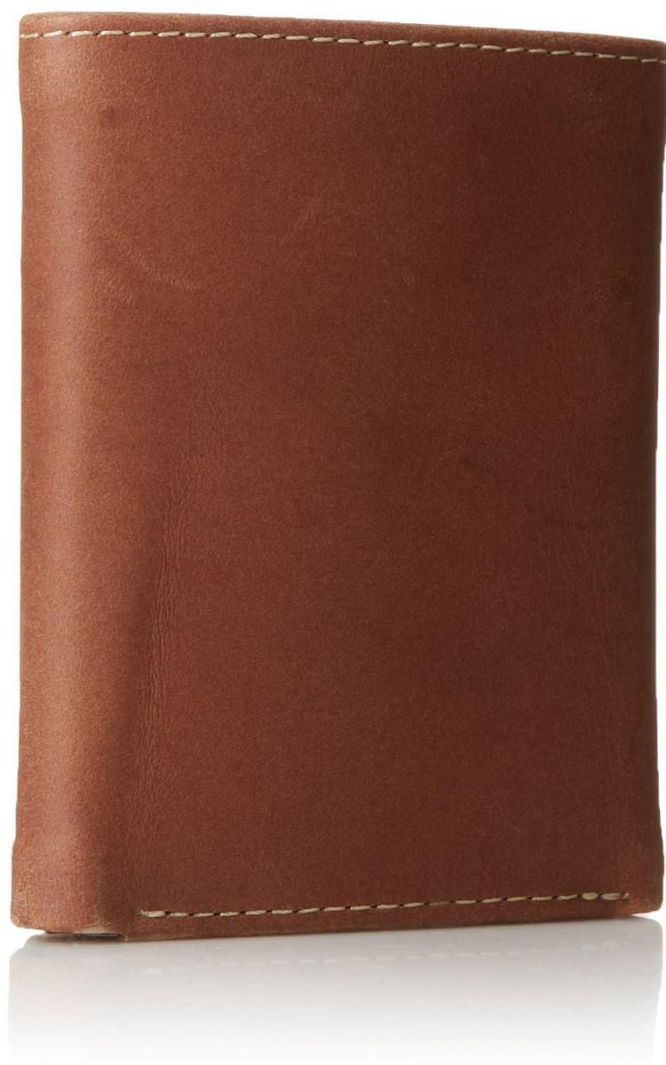 Timberland Leather Trifold Wallets  For Men -Brown