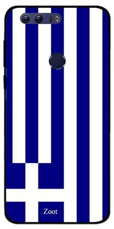 Thermoplastic Polyurethane Protective Case Cover For Huawei Honor 8 Greece Flag