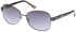 Anne Klein Square Gunmetal/Brown Women's Sunglasses - ANNEKSUN-AK7013-045-58-16-130