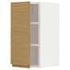 METOD خزانة حائط مع أرفف, أبيض/Sinarp بني, ‎30x60 سم‏ - IKEA