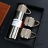 Vacuum Insulated Thermos 500ml Stainless Steel Thermal Bottle For Hot And Cold Beverages With 2 Extra Cups .sliver