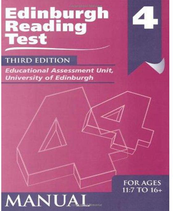 Edinburgh Reading Test (ERT) 4 Manual : A Series of Diagnostic Teaching Aids