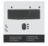 Logitech MK235 Wireless Keyboard & Mouse Combo 2.4 GHz Wireless Unifying USB Receiver