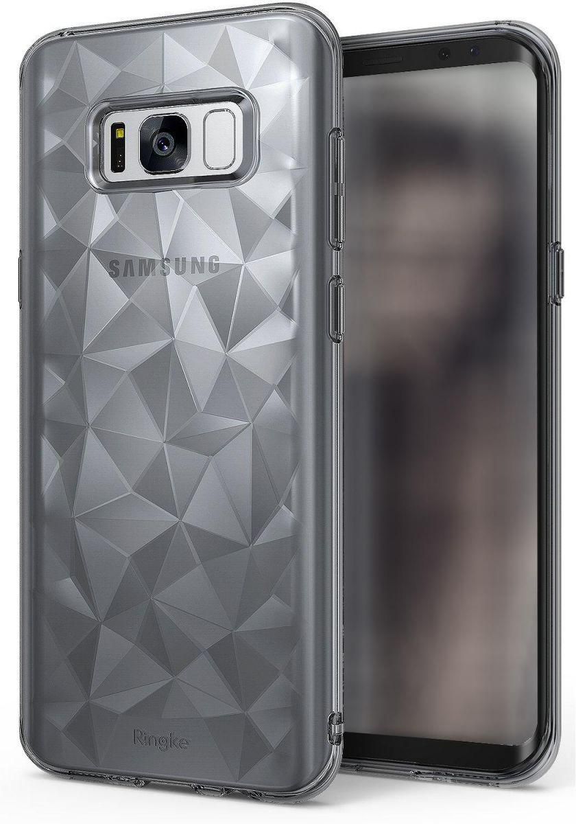 Samsung Galaxy S8 Plus Case Cover , Ringke , Ultra Rad Pyramid Stylish Diamond Pattern Flexible, Smoke Black