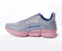 Activ Lace Up Chunky Sneakers With Pink Sole - Grey