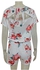 Eissely Womens Holiday Casual Floral Printed Playsuit Ladies Jumpsuit Beach Rompers - White L