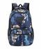 Camo Hipster Cool Student Backpacks Blue