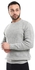 AlNasser Round Neck Knitted Sweater - Light Grey