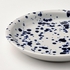 SILVERSIDA Side plate - patterned/blue 20 cm