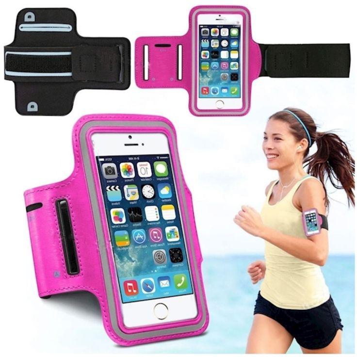Protective Case Cover For Apple iPhone 6 With Arm Band Strap Pink