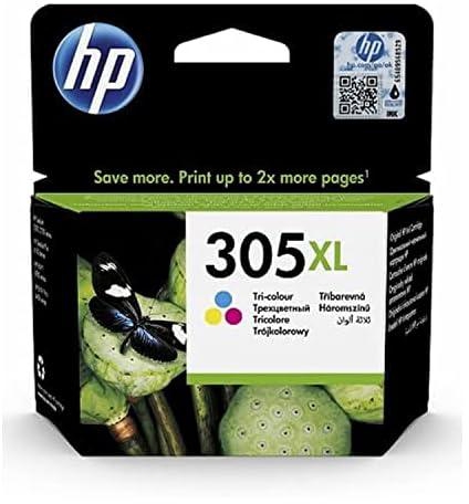 خرطوشة الحبر HP 305XL ثلاثية الألوان الأصلية عالية الإنتاجية [ 3YM63AE ]