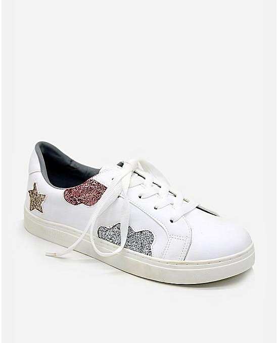 Tata Tio Girls Lace Up Sneakers - White