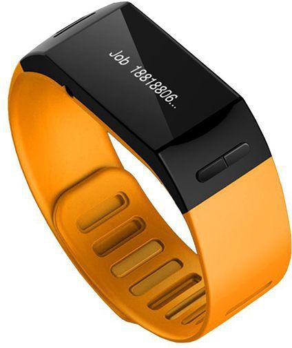 L28D Smart Bluetooth Watch Bracelet Sports Tracker Music Player Incoming Call Message Reminder-Orange