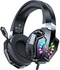 ONIKUMA X32 RGB Gaming headphone Over-ear Headset with Microphone Volume Control Headphones RGB LED Light