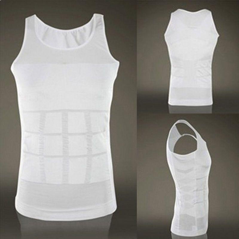 Body Slimming Inner Shirt For Men Slim Vest Breif - Medium