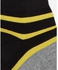 Activ Striped Liner Socks - Black & Grey