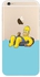 Transparent Simpsons Relaxing Pool Summer Hard Shell Case for iPhone 6 Plus 5.5