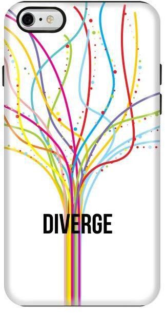 Stylizedd Apple iPhone 6/6s Premium Dual Layer Tough case cover Matte Finish - Diverge (White)