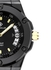 ساعة يد بعقارب وسوار من الجلد طراز KKSR1105-45 ملم - لون أسود للرجال