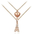 ROXI 18K Rose Gold Plated Austrian Crystal Pendant Necklace Model 2030216630