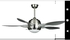 Silver Ceiling fan with lamp