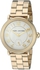Marc by Marc Jacobs Riley Women's White Dial Gold Tone Stainless Steel Band Watch - MJ3470