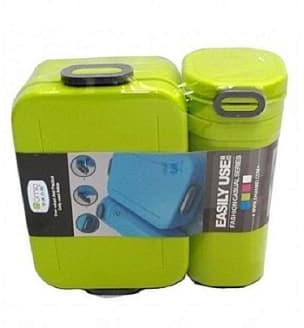 Homio Lunch Box With Water Bottle Combo
