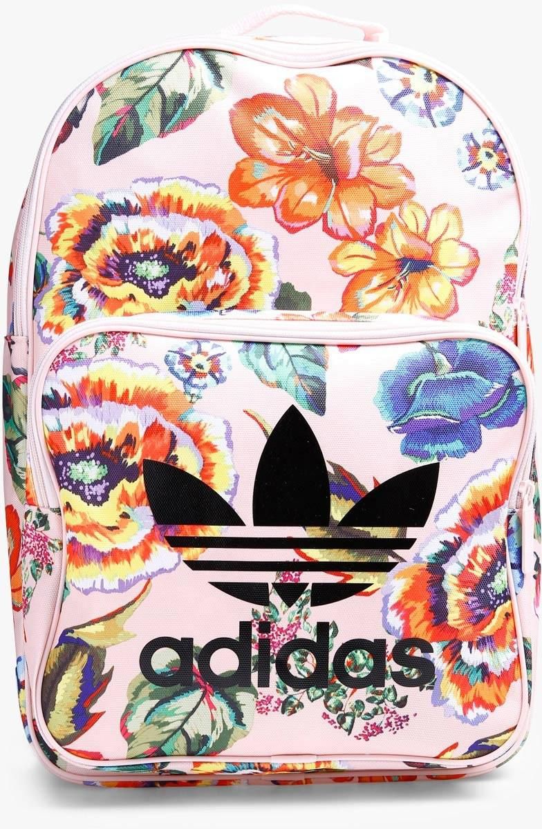 Pink Floral Print Classic Backpack