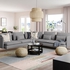 SÖDERHAMN Corner sofa, 6-seat - Tonerud grey