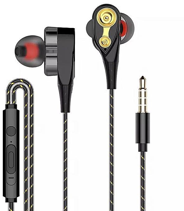 Excellent Wired Control Heavy Bass Earphone Black
