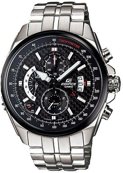 Casio Edifice Men's Black Dial Stainless Steel Chronograph Watch [efr-501SP-1A]