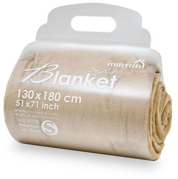 Mintra Super Soft Warm Microfiber Blanket - 180×130 Cm - Gold