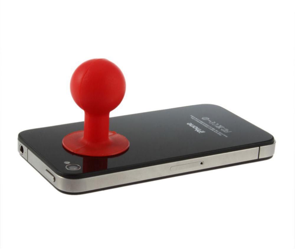 حامل هاتف مع قاعدة بتصميم كرة مصاصة من المطاط لهواتف سامسونج واتش تي سي وال جي