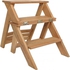 Beech wood convertible chair into a ladder