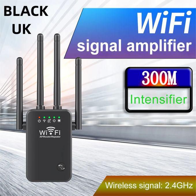 300Mbps 2.4G WiFi Repeater, WiFi Signal Booster - Ethernet/LAN Port 4 Antenna