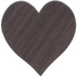 احصل على ساعة حائط خشبية شكل قلب - بني مع أفضل العروض | رنين.كوم