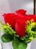 Table Top Artificial Rose Flower- Red