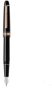 Montblanc Meisterstuck Rose Gold-Coated Fountain Pen 112676 Black