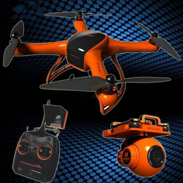 Wingsland Scarlet Minivet 5.8G High Definition 4MP Camera Remote Control Quadcopter FPV Aeromodelling GPS-Orange